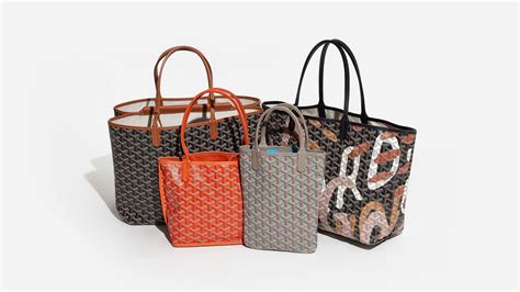 goyard tote fashionphile|Goyard tote bag size.